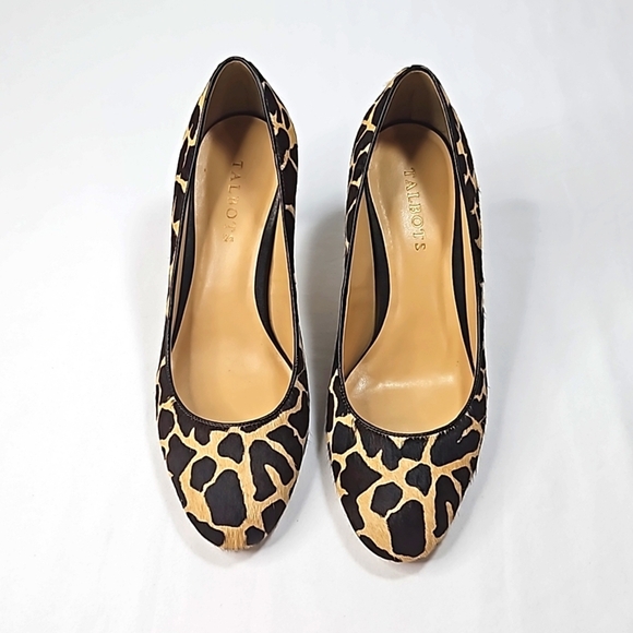 Talbots Calf leather fur Cheetah pumps 8 - Picture 2 of 8
